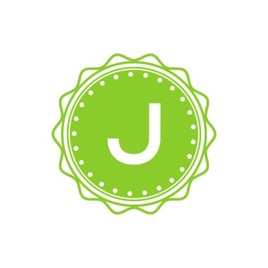 J Logo Şablonu. Restoran, Kraliyet, Butik, Cafe, Otel, Heraldic, Mücevher, Moda, Şarap için J Logo Kimliği