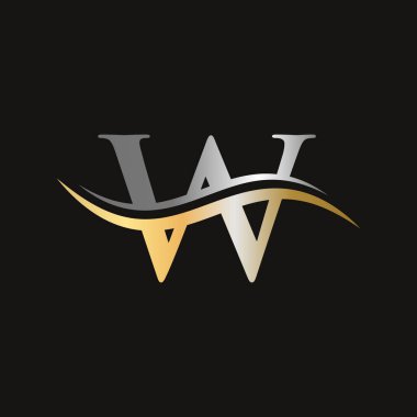 Yaratıcı modern iş tipografi vektör şablonlu W harfi logosu. Yaratıcı soyut harf W logo tasarımı