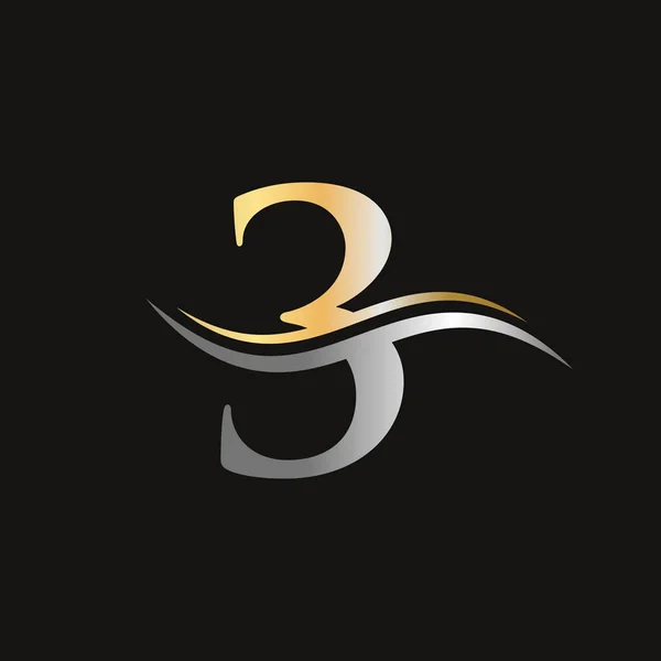 Logo Initial Lettres Avec Modèle Vectoriel Créatif Moderne Typographie Entreprise — Image vectorielle