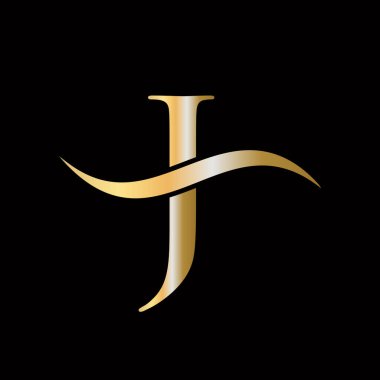 J Logo İşaret Şablonu. J harfi logo tasarım şablonu elementi. J Harfi Logotype Tasarımı