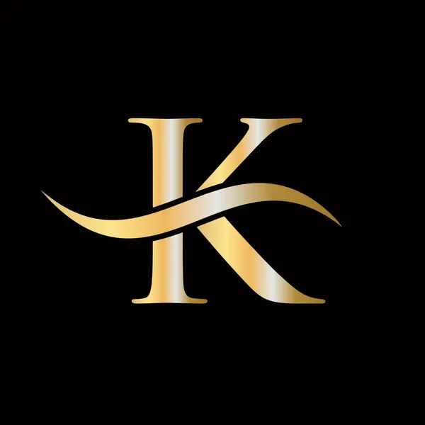 初始抽象K标志向量模板 字母K标志设计模板元素 K字母标志设计 — 图库矢量图片