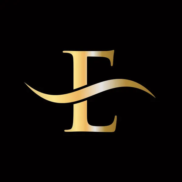 Eレターロゴデザイン 初期概要Eロゴ記号ベクトルテンプレート 文字Eロゴデザインテンプレート要素 — ストックベクタ