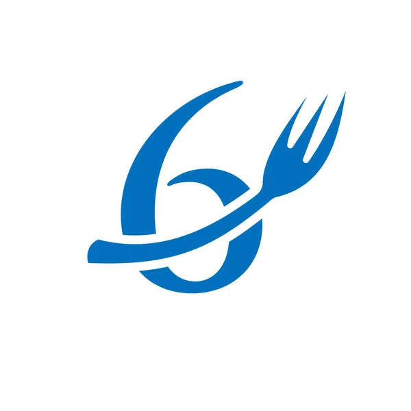 Szablon Logo Restauracji Liście List Logo Restauracja Design Znak — Wektor stockowy