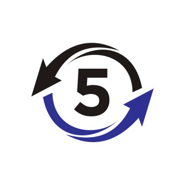 5 harfli finans logosu. Pazarlama ve Finansal İş Logosu. Pazarlama Büyüme Oklu 5 Finansal Logo Şablonu