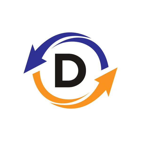 Ekonomi Logotyp Med Bokstav Koncept Marknadsföring Och Finansiell Verksamhet Logotyp — Stock vektor