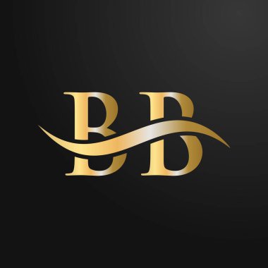 Harf BB Logo Tasarım Şablonu. BB, B B Mektup Logosu Modern, Düz, Minimalist, İş, Şirket Şablonu