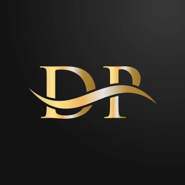 Harf DP Logo Tasarım Şablonu. DP, D P Harfi Logosu Modern, Düz, Minimalist, İş, Şirket İşareti