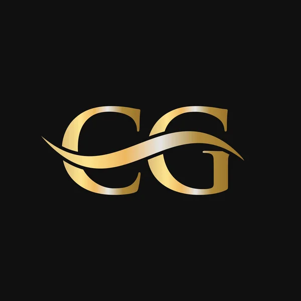 Harf Logo Tasarım Şablonu Letter Logosu Modern Düz Minimalist Şirket — Stok Vektör