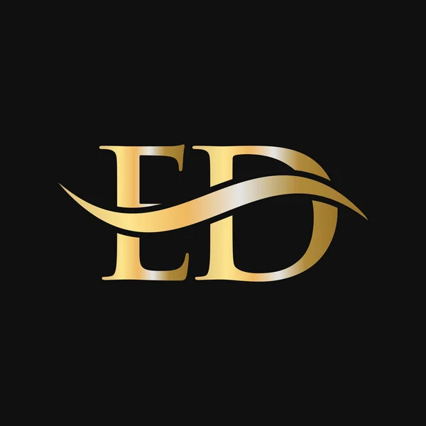 Шаблон Логотипа Логотип Буквы Modern Flat Minimalist Business Company Sign — стоковый вектор