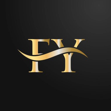 Harf FY Logo Tasarım Şablonu. FY, FY Letter Logosu Modern, Düz, Minimalist, İş, Şirket İşareti