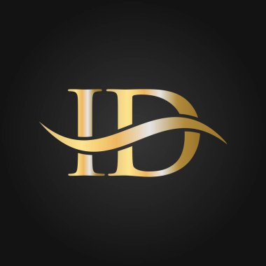 Harf Kimlik Logosu Tasarım Şablonu. Kimlik, Kimlik Mektup Logosu Modern, Düz, Minimalist, İş, Şirket İşareti