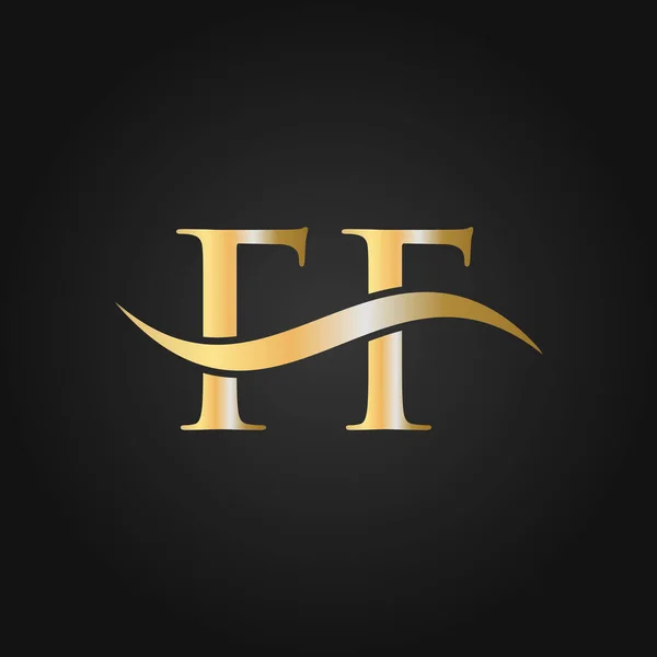 Letter Logo Design Template Letter Logo Modern Flat Minimalist Business — Stock Vector