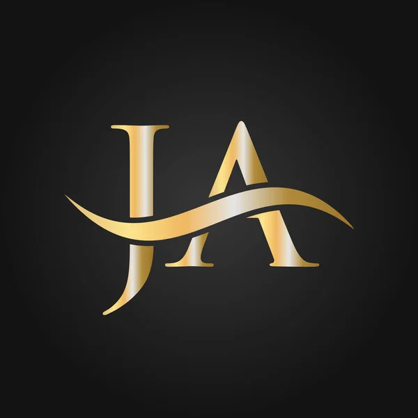Lettera Logo Design Template Letter Logo Moderno Piatto Minimalista Affari — Vettoriale Stock