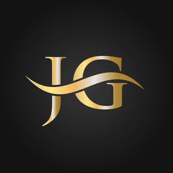 Harf Logo Tasarım Şablonu Letter Logosu Modern Düz Minimalist Şirket — Stok Vektör