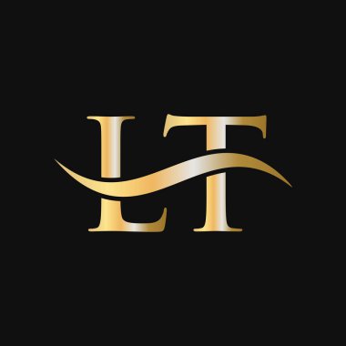 LT Logo Tasarım Şablonu. LT, L T Letter Logosu Modern, Düz, Minimalist, İş, Şirket İşareti