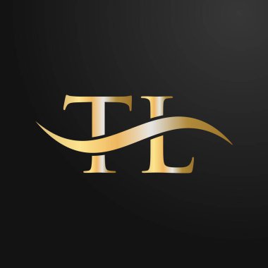 Harf TL Logo Tasarım Şablonu. TL, T L Letter Logosu Modern, Düz, Minimalist, İş, Şirket İşareti