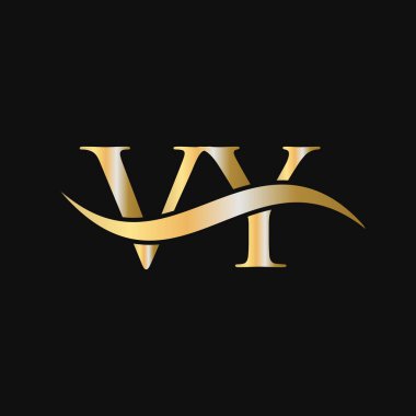 VY Logo Tasarım Şablonu. VY, V Y Letter Logosu Modern, Düz, Minimalist, İş, Şirket İşareti