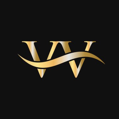 Harf VV Logo Tasarım Şablonu. VV, V Letter Logosu Modern, Düz, Minimalist, İş, Şirket İşareti