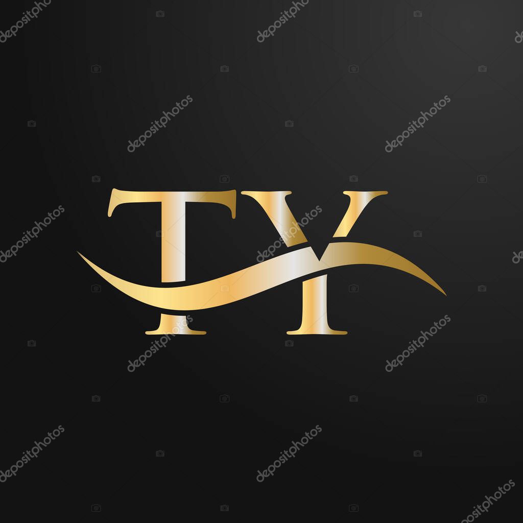 Letter TY Logo Design Template. TY, T Y Letter Logo Modern, Flat, Minimalist, Business, Company Sign