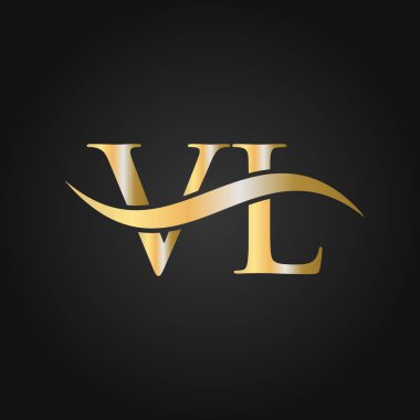 Harf VL Logo Tasarım Şablonu. VL, V L Mektup Logosu Modern, Düz, Minimalist, İş, Şirket İşareti