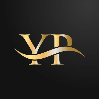 Harf YP Logo Tasarım Şablonu. YP, Y P Mektup Logosu Modern, Düz, Minimalist, İş, Şirket İşareti