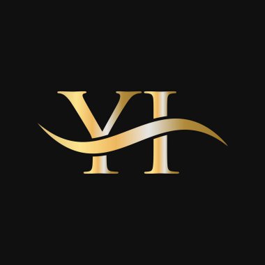 YI Logo Tasarım Şablonu. Y, Y I Letter Logosu Modern, Düz, Minimalist, İş, Şirket İşareti
