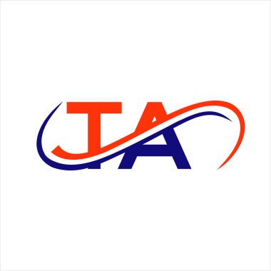 İlk Mektup TA Logo Tasarımı. TA Finans, Kalkınma, Yatırım, Gayrimenkul ve Yönetim Şirketi Vektör Şablonu logosu