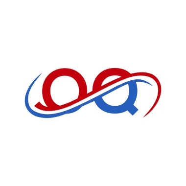 Harf OQ Logo Tasarımı. OQ Finans, Kalkınma, Yatırım, Gayrimenkul ve Yönetim Şirketi Vektör Şablonu logosu Tasarımı
