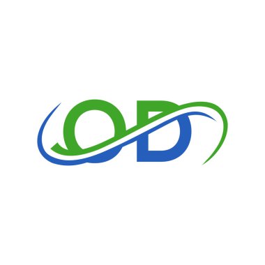 İlk harf aşırı doz logosu tasarımı. Aşırı doz logosu Finans, Kalkınma, Yatırım, Gayrimenkul ve Yönetim Şirketi Vektör Şablonu