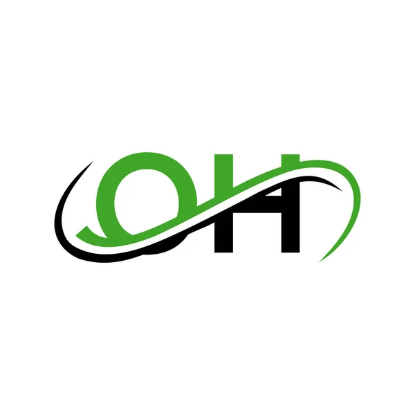 Baş Harf Logo Tasarımı Finansal Geliştirme Yatırım Gayrimenkul Yönetim Şirketi — Stok Vektör