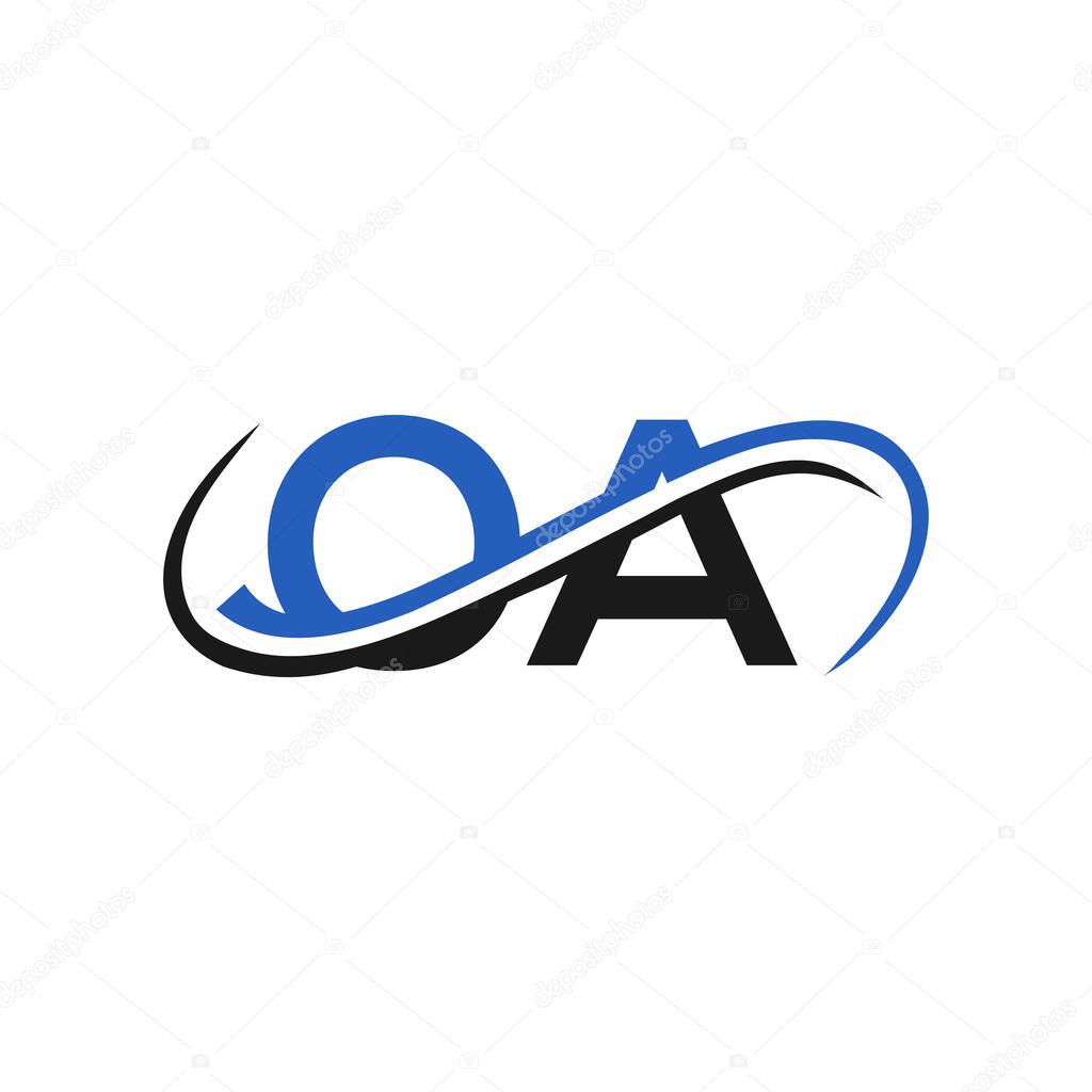 Initial Letter OA Logo Design. OA logo Design for Financial, Development, Investment, Real Estate And Management Company Vector Template