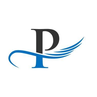 P harfi logo tasarımı iş tabelası. Eşsiz Logo Tasarımı P Harfi, Yaratıcı ve Minimalist Kavram