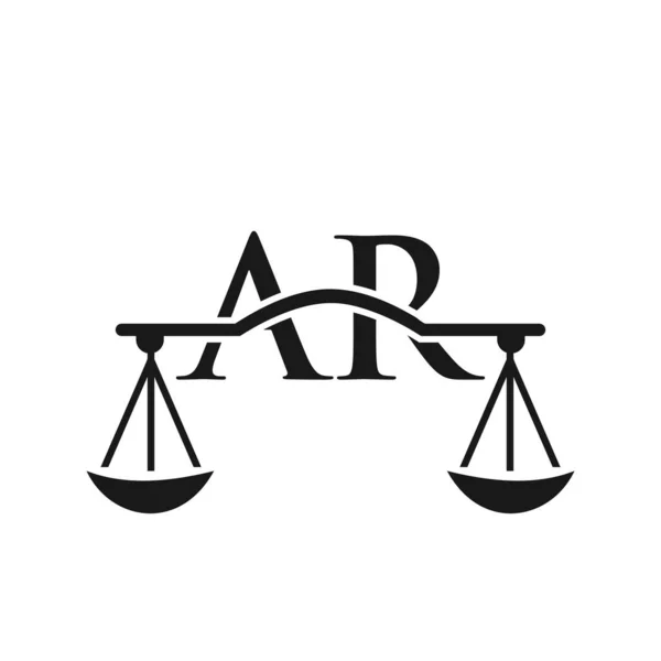 Hukuk Firması Harf Logo Tasarımı Avukat Adalet Avukat Hukuk Avukatlık — Stok Vektör
