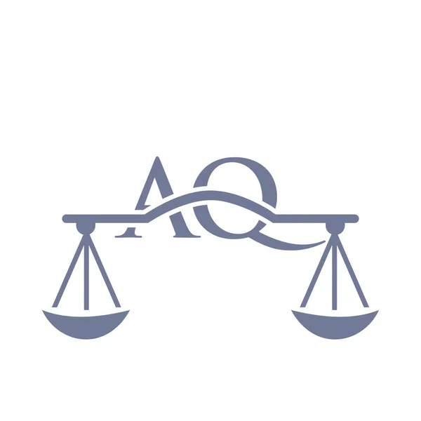 Hukuk Firması Mektup Kaide Logosu Tasarımı Avukat Adalet Avukat Hukuk — Stok Vektör