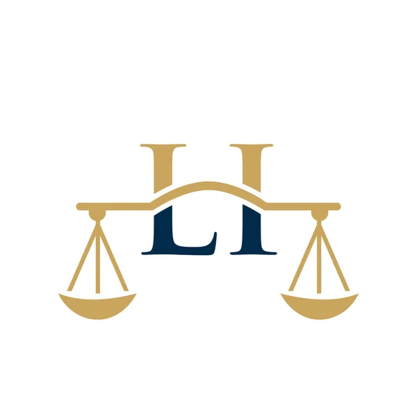 List Firmy Prawniczej Logo Design Adwokat Sprawiedliwość Prawnik Prawnik Adwokat — Wektor stockowy