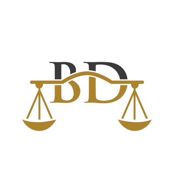 Law Firm Letter Logo Design Advogado Justiça Advogado Jurídico Serviço — Vetor de Stock