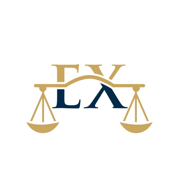 Law Firm Letter Logo Design Lawyer Justice Law Attorney Legal — Stock Vector