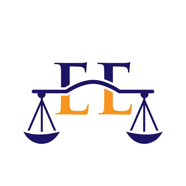 Law Firm Letter Logo Design Lawyer Justice Law Attorney Legal — 图库矢量图片