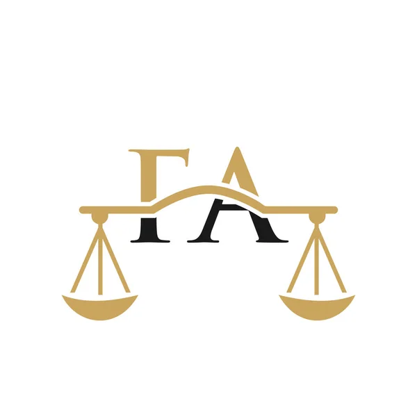 Law Firm Letter Logo Design Lawyer Justice Law Attorney Legal — Stock Vector