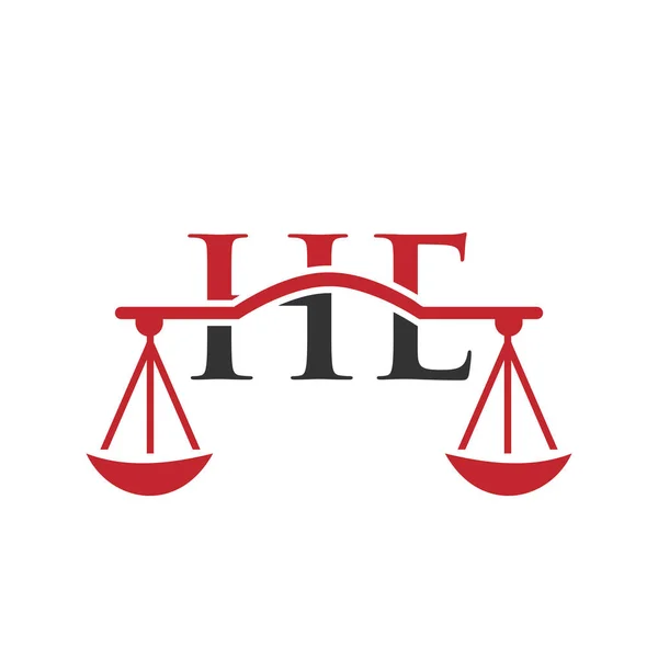 Law Firm Letter Logo Design Lawyer Justice Law Attorney Legal — Stockvektor