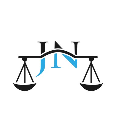 Hukuk Firması Harf JN Logo Tasarımı. Avukat, Adalet, Avukat, Hukuk, Avukatlık, Hukuk Bürosu, Terazi, Hukuk Bürosu, Hukuk Firması, Avukat Şirket JN İlk Mektup Logosu Şablonu