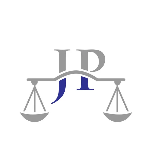 Hukuk Firması Harf Logo Tasarımı Avukat Adalet Avukat Hukuk Bürosu — Stok Vektör