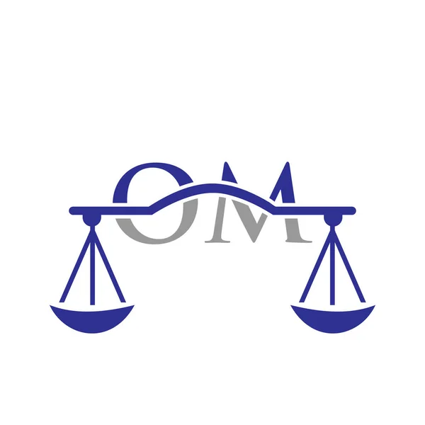 Kancelaria Adwokacka List Logo Design Adwokat Sprawiedliwość Adwokat Prawnik Prawnik — Wektor stockowy