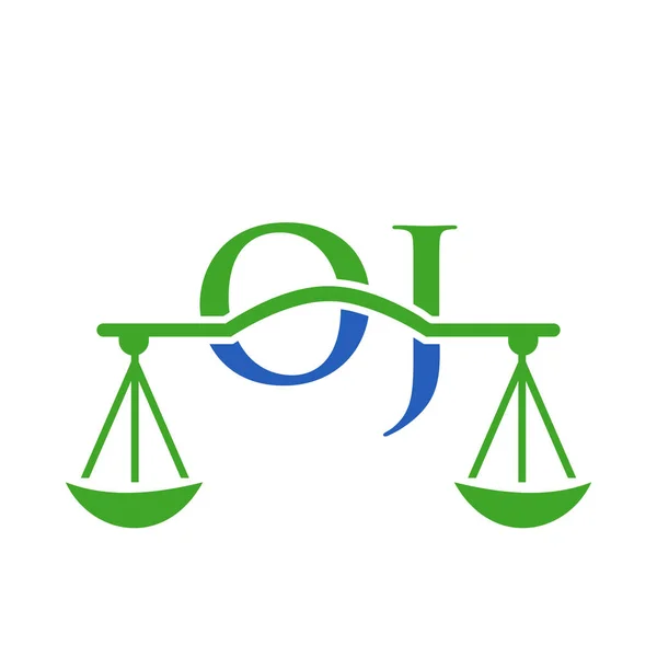 Právnická Firma Dopis Logo Design Advokát Justice Law Attorney Legal — Stockový vektor