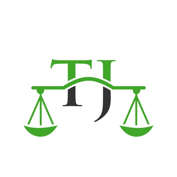 Právnická Firma Dopis Logo Design Advokát Justice Law Attorney Legal — Stockový vektor