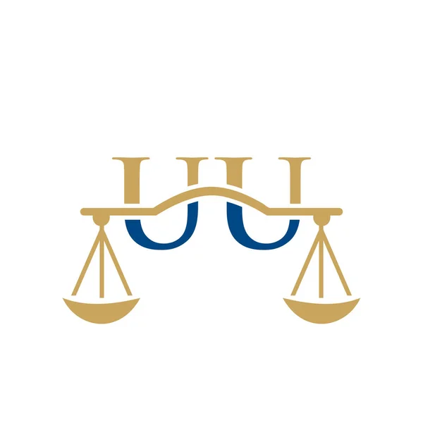 List Kancelarii Prawnej Logo Design Adwokat Sprawiedliwość Prawnik Prawnik Adwokat — Wektor stockowy