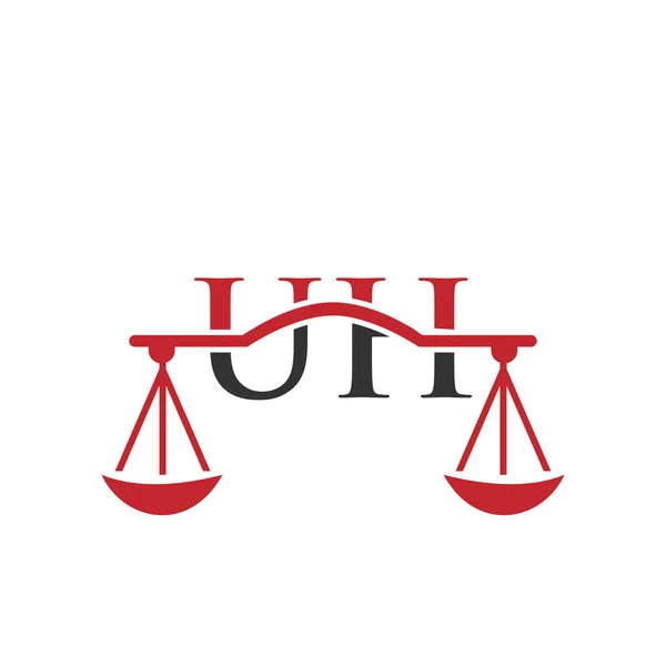 Právnická Firma Dopis Logo Design Advokát Justice Law Attorney Legal — Stockový vektor