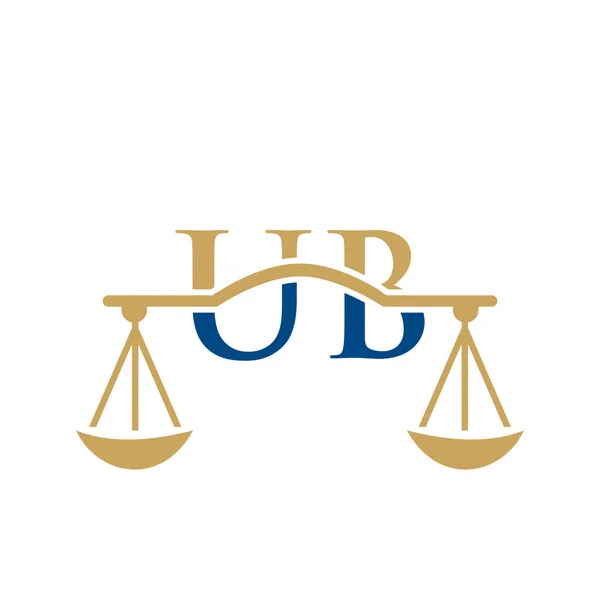 Law Firm Letter Logo Design Lawyer Justice Law Attorney Legal — Vettoriale Stock
