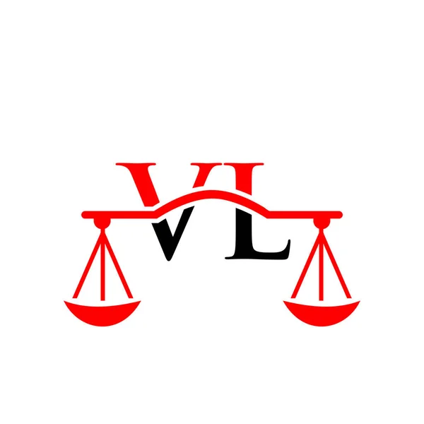 Law Firm Letter Logo Design Advogado Justiça Advogado Jurídico Serviço — Vetor de Stock