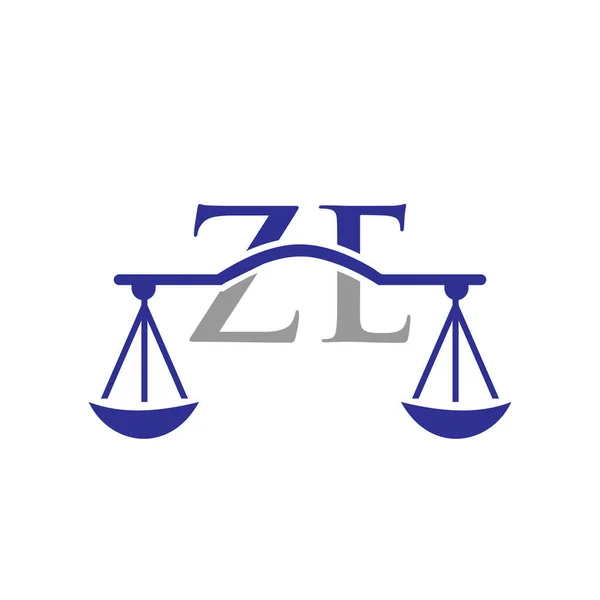 Advokatfirman Brev Logo Design Advokat Domstol Advokatbyrå Juridisk Avdelning Advokatbyrå — Stock vektor